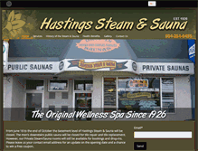 Tablet Screenshot of hastingssteamandsauna.com